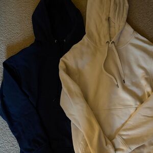 Men’s small hoodies.. navy and cream